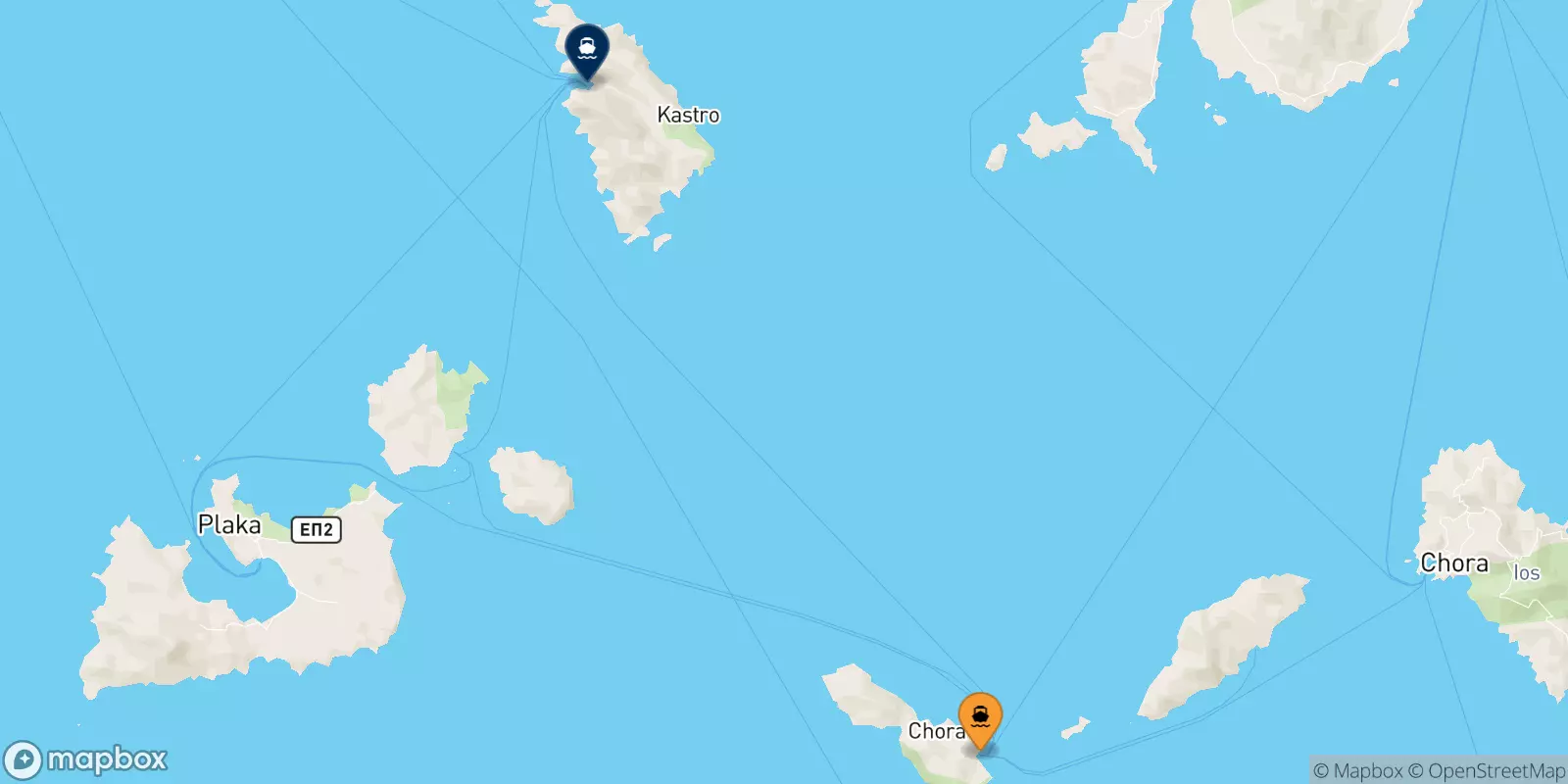 Ferries de Folegandros a Sifnos