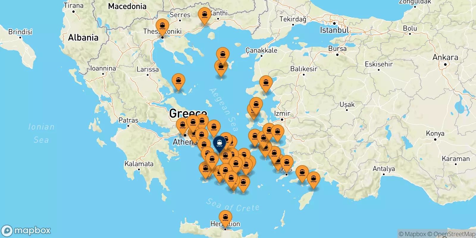 Ferries de Grecia a Syros