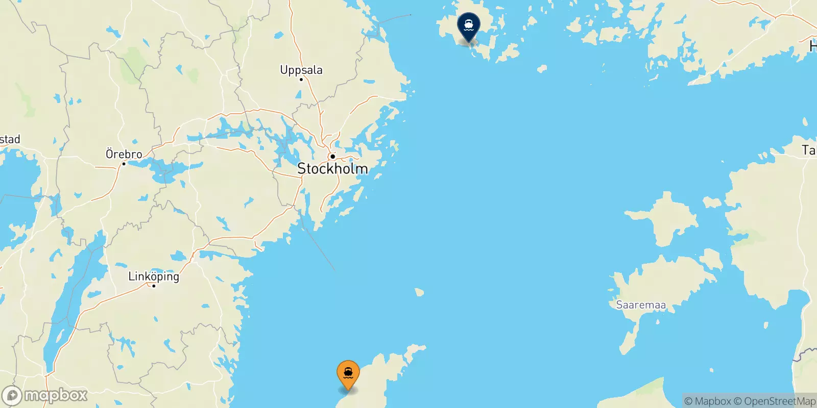 Ferries de Gotland a Mariehamn