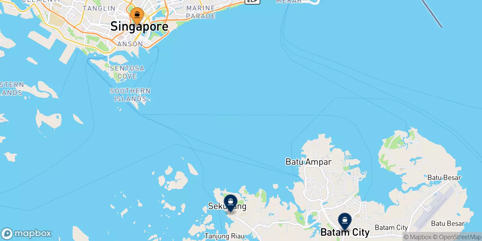 Ferries de Harbourfront Centre a Indonesia