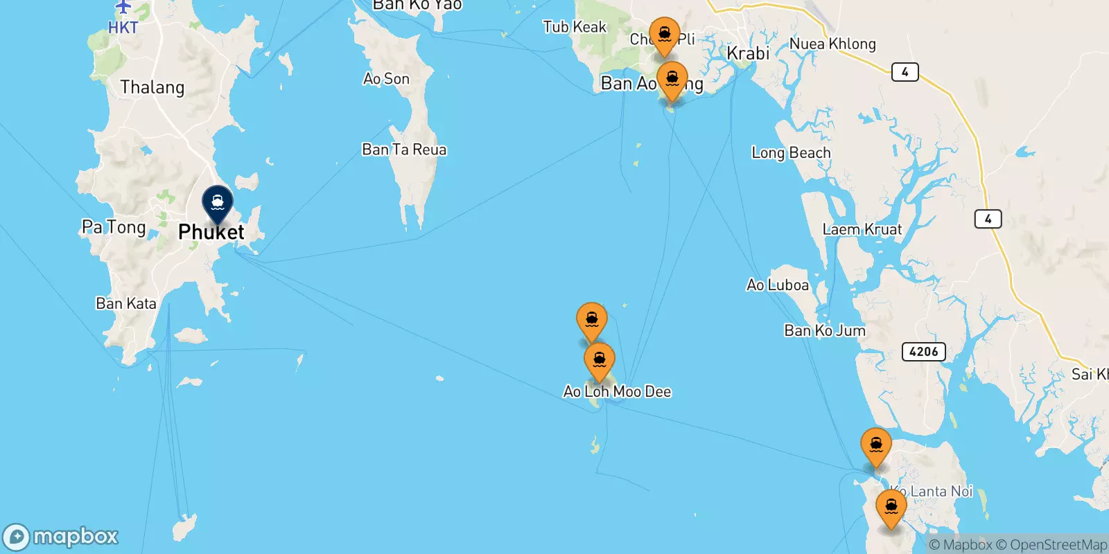 Ferries de Tailandia a Isla De Phuket